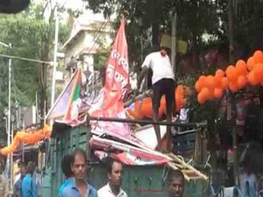 अमित शहांचा सभामंडप तोडण्याचे आदेश; कोलकात्यात भाजपा संतप्त